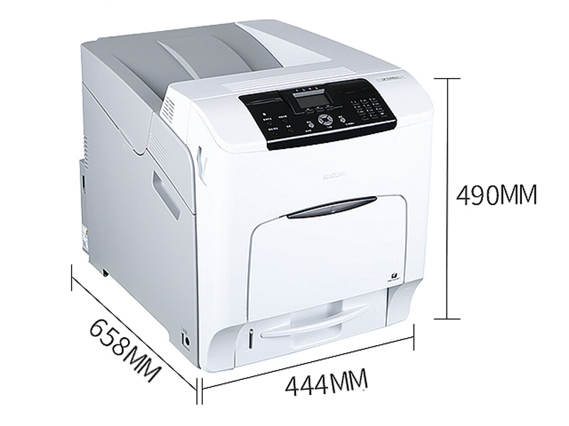 理光（Ricoh）SP C440DN A4彩色激光打印机尺寸标识